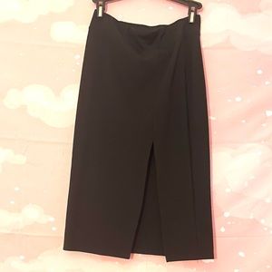 forever 21 black slit pencil skirt